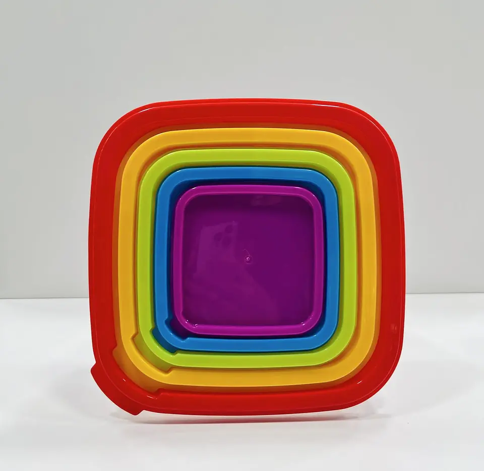 SET DE 5 TAPERS DE COLORES CUADRADO 4