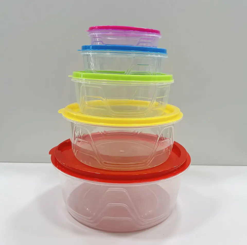 SET DE 5 TAPERS DE COLORES REDONDO  1