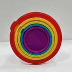 SET DE 5 TUPPERS DE COLORES REDONDO 