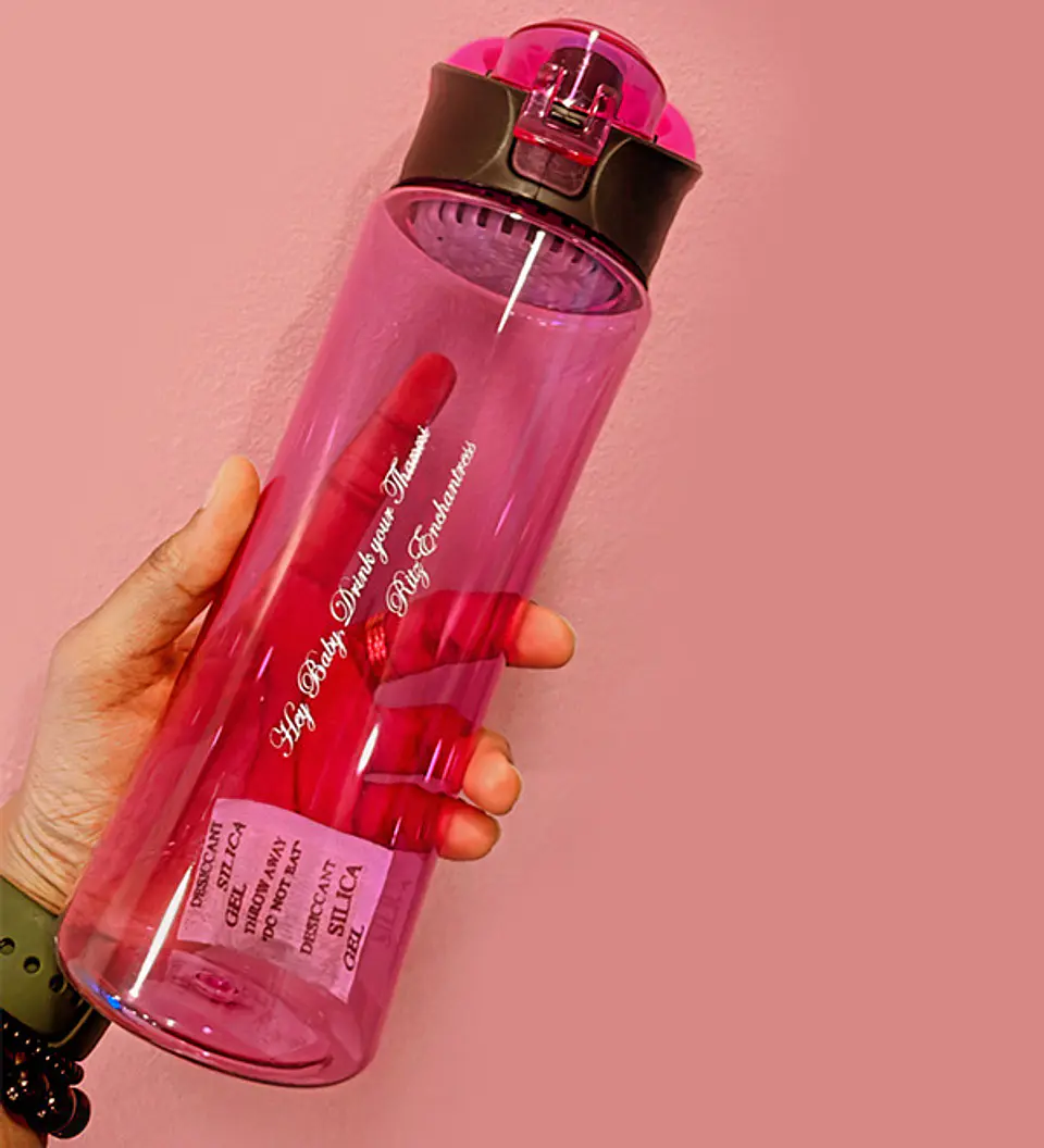 BOTELLA DE AGUA LISO CON FILTRO DE 600ML 1