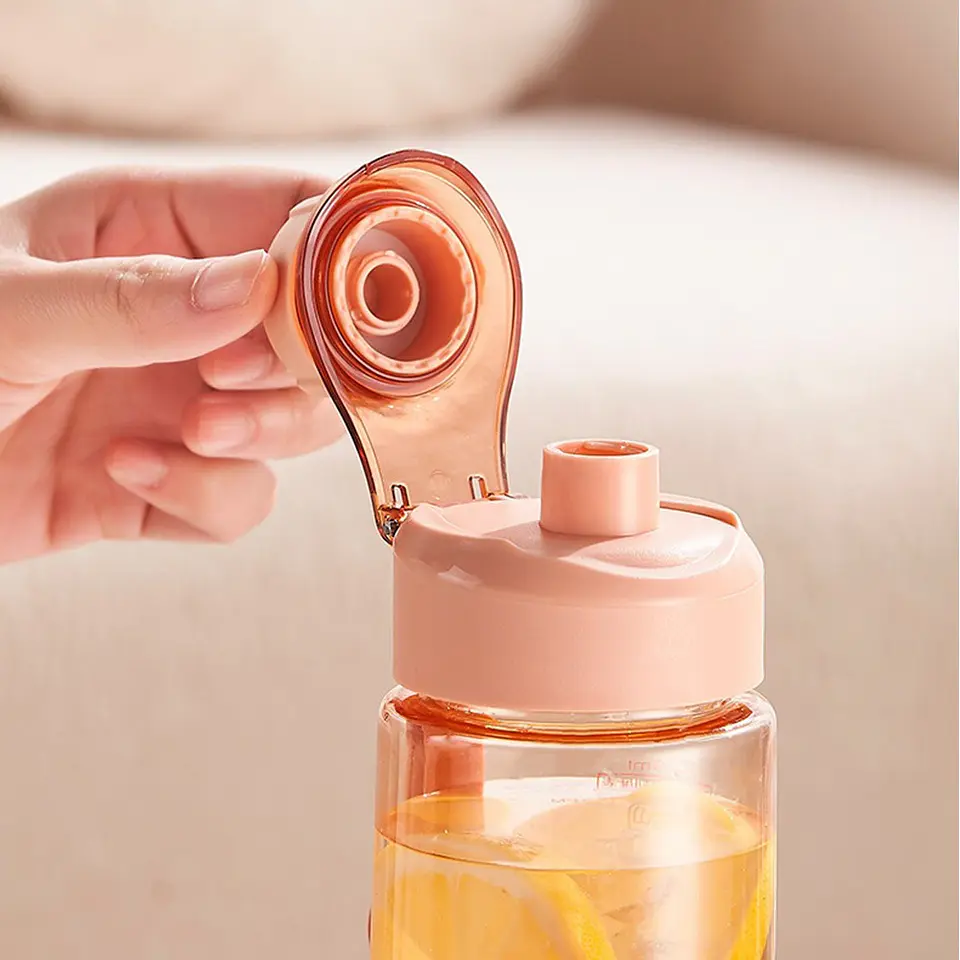 BOTELLA DE AGUA LISO HELLO CON FILTRO DE 700ML 2