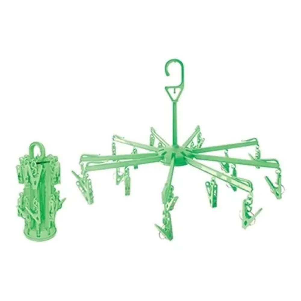 COLGADOR GIRATORIO 360 PLEGABLE DE 16 PERRITOS