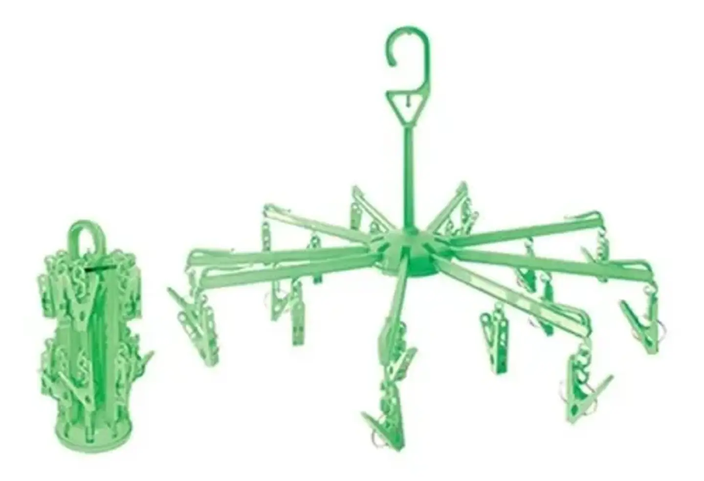 COLGADOR GIRATORIO 360 PLEGABLE DE 16 PERRITOS 2