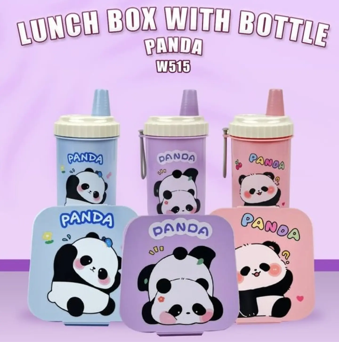 SET LONCHERA + TOMATODO PANDA KAWAI  1