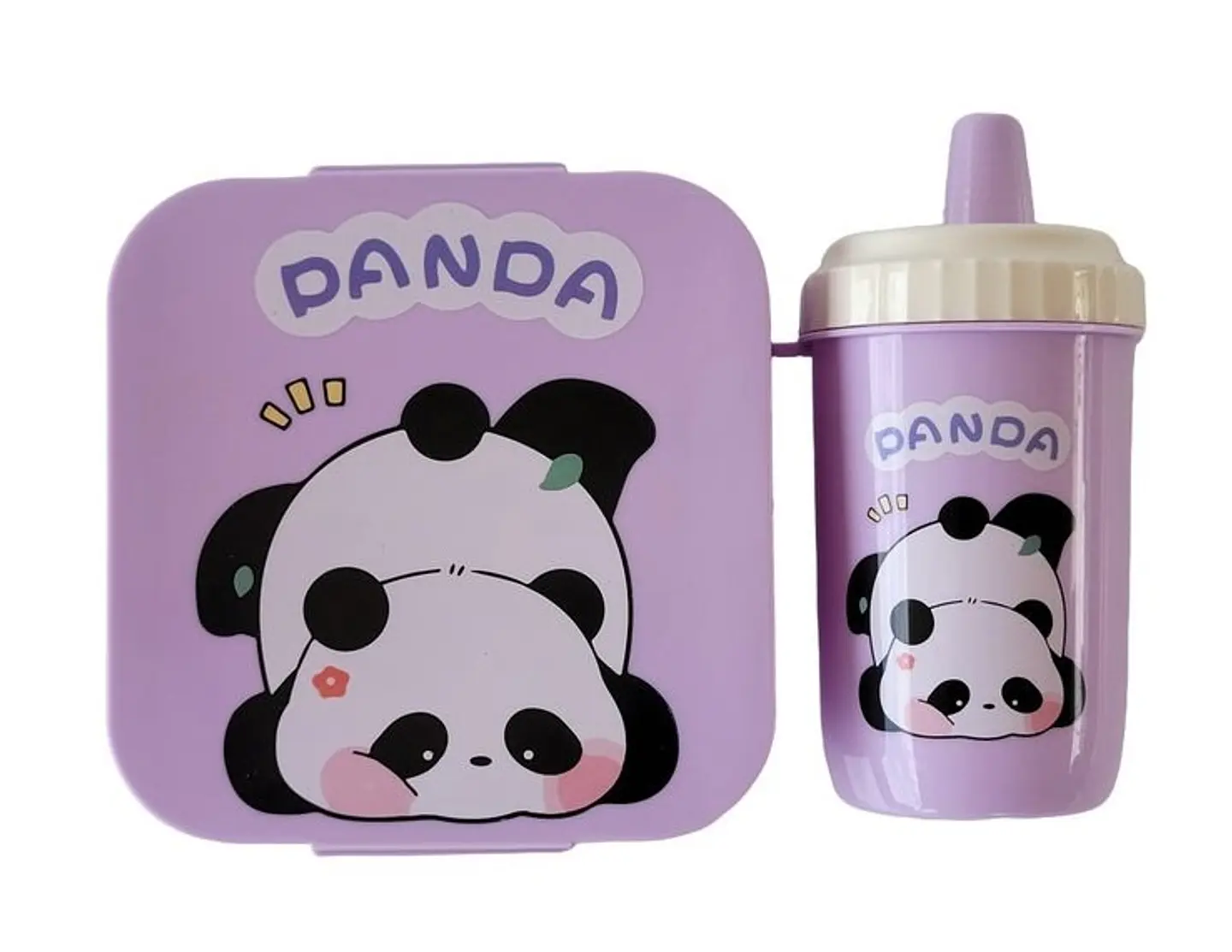 SET LONCHERA + TOMATODO PANDA KAWAI  4