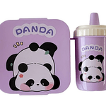 SET LONCHERA + TOMATODO PANDA KAWAI 