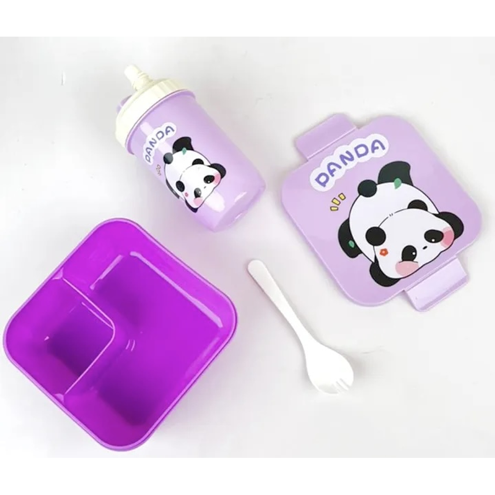 SET LONCHERA + TOMATODO PANDA KAWAI 