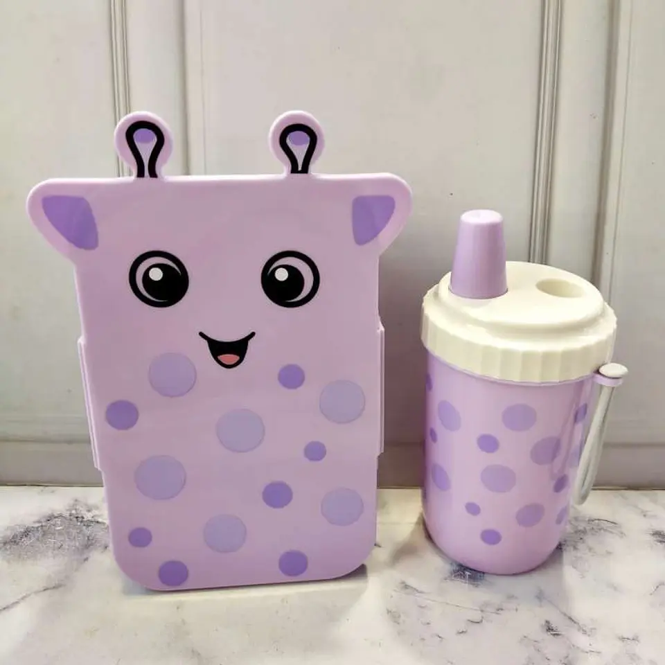 SET LONCHERA + TOMATODO JIRAFA KAWAI  6