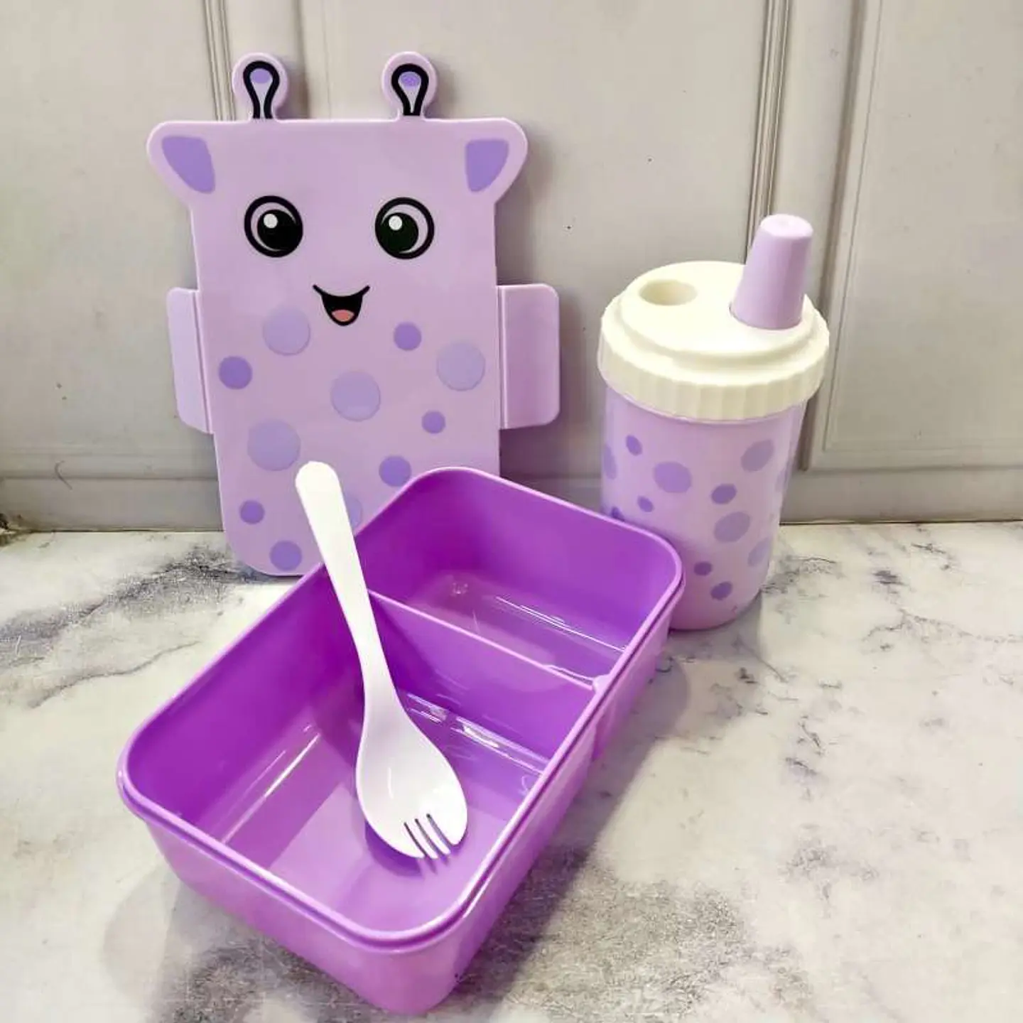 SET LONCHERA + TOMATODO JIRAFA KAWAI  1