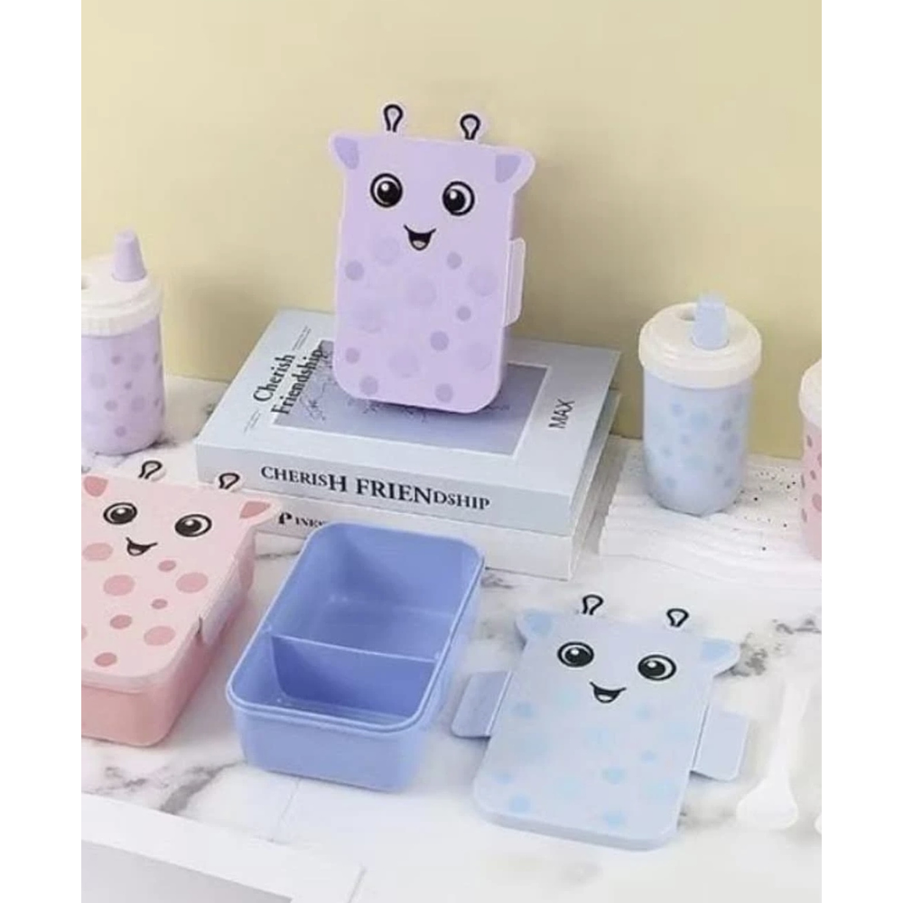 SET LONCHERA + TOMATODO JIRAFA KAWAI 