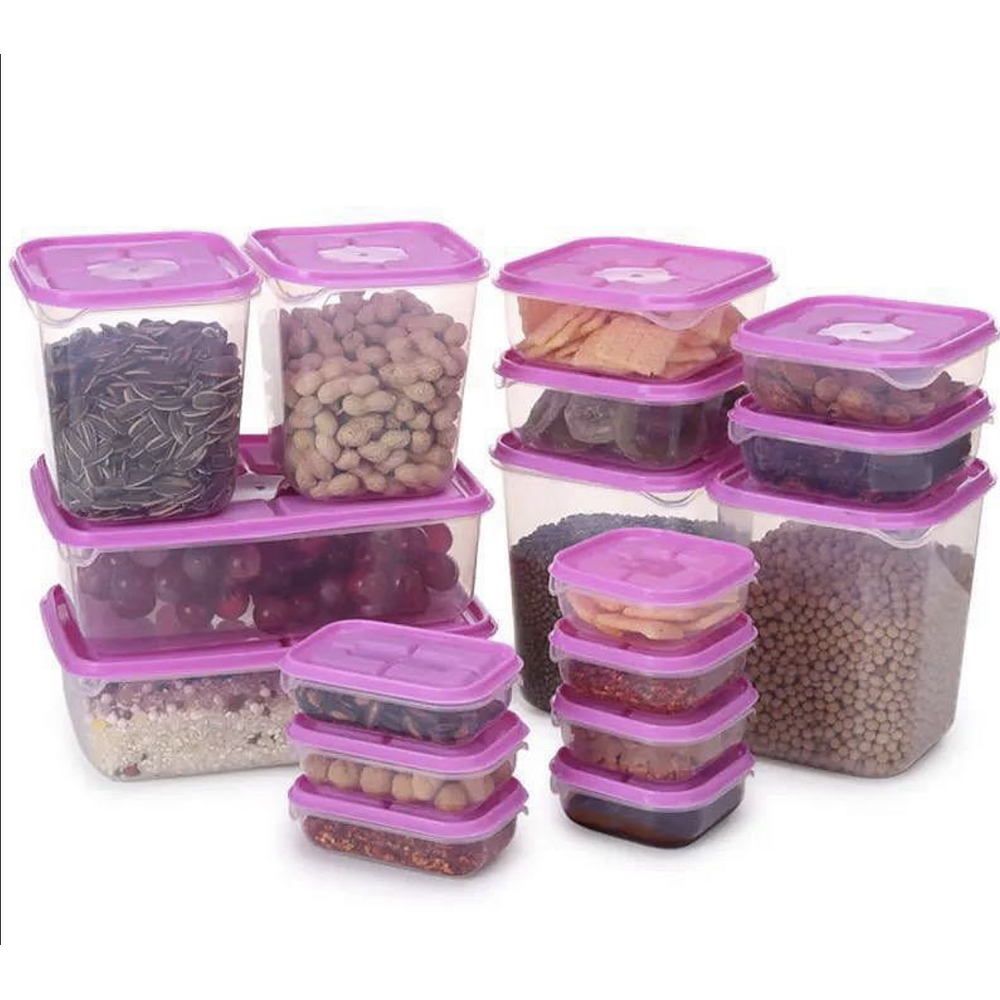 SET CONTENEDORES DE ALMACENAMIENTO DE 17 PIEZAS 