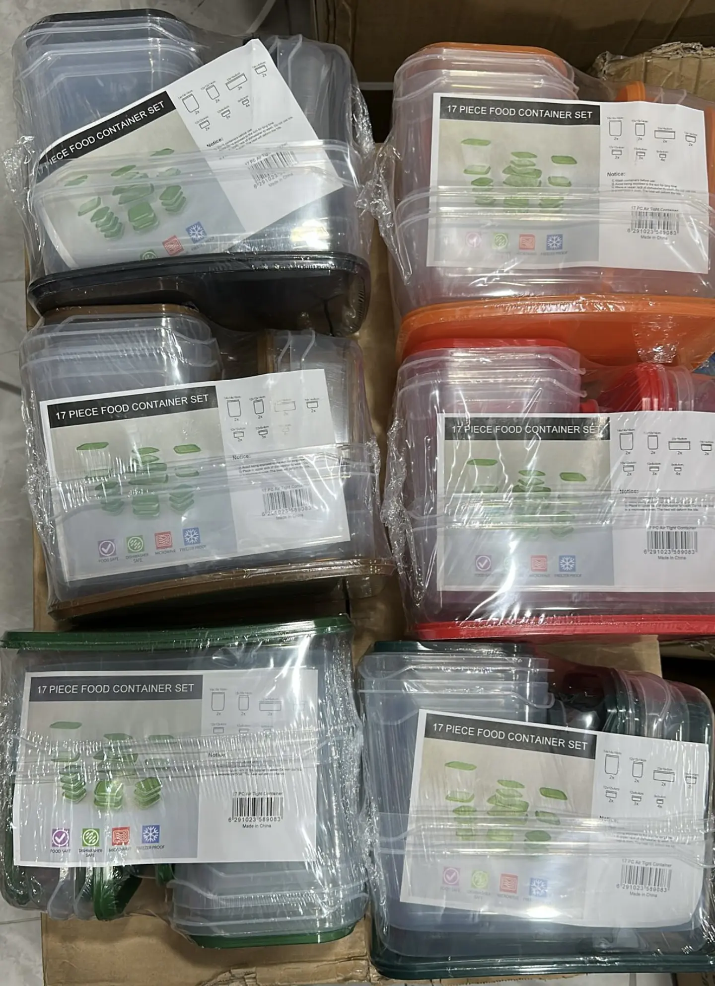 SET CONTENEDORES DE ALMACENAMIENTO DE 17 PIEZAS  17