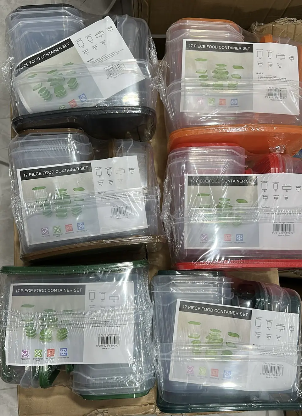 SET CONTENEDORES DE ALMACENAMIENTO DE 17 PIEZAS  17