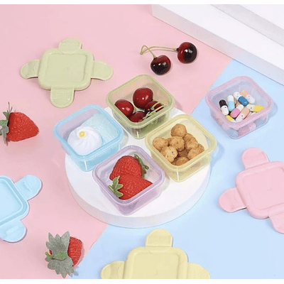 SET DE 4 MINI CONTENEDORES DE COLORES 