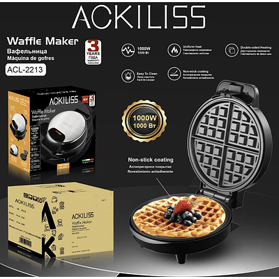 WAFLERA ELECTRICA ACKILISS 1000W