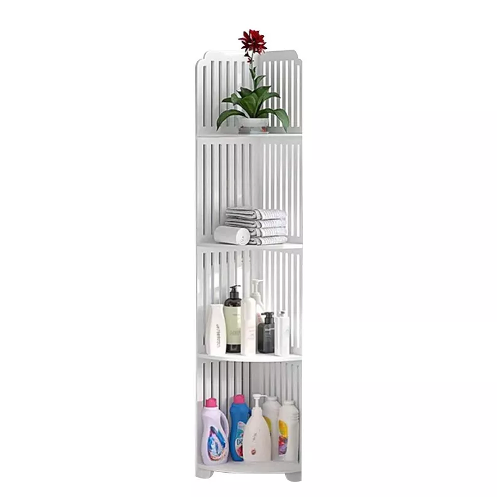 ESQUINERO MULTIUSO BLANCO ORGANIZADOR 4 NIVELES 120CM ALTO