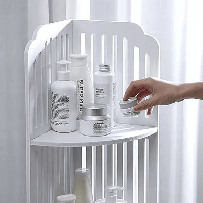 ESQUINERO MULTIUSO BLANCO ORGANIZADOR 4 NIVELES 120CM ALTO