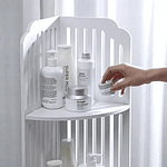 ESQUINERO MULTIUSO BLANCO ORGANIZADOR 4 NIVELES 120CM ALTO