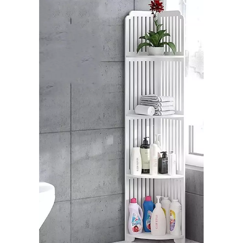 ESQUINERO MULTIUSO BLANCO ORGANIZADOR 4 NIVELES 120CM ALTO