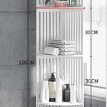 ESQUINERO MULTIUSO BLANCO ORGANIZADOR 4 NIVELES 120CM ALTO