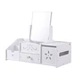 JOYERO ORGANIZADOR ESPEJO CUADRADO CON DISPENSADOR DE PAPEL BLANCO - Miniatura 2