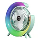 VENTILADOR DE ESCRITORIO RGB MULTICOLOR LAMPARA PORTATIL USB - Miniatura 4