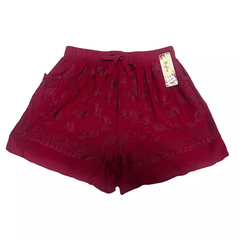 SHORT BORDADO LISO DAMA L-XL-XXL
