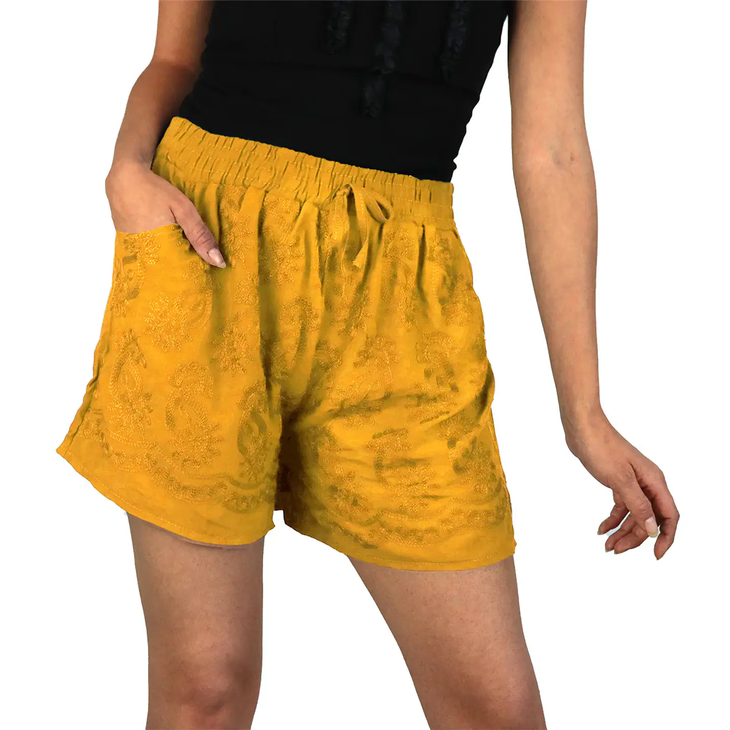 SHORT BORDADO LISO DAMA L-XL-XXL 8