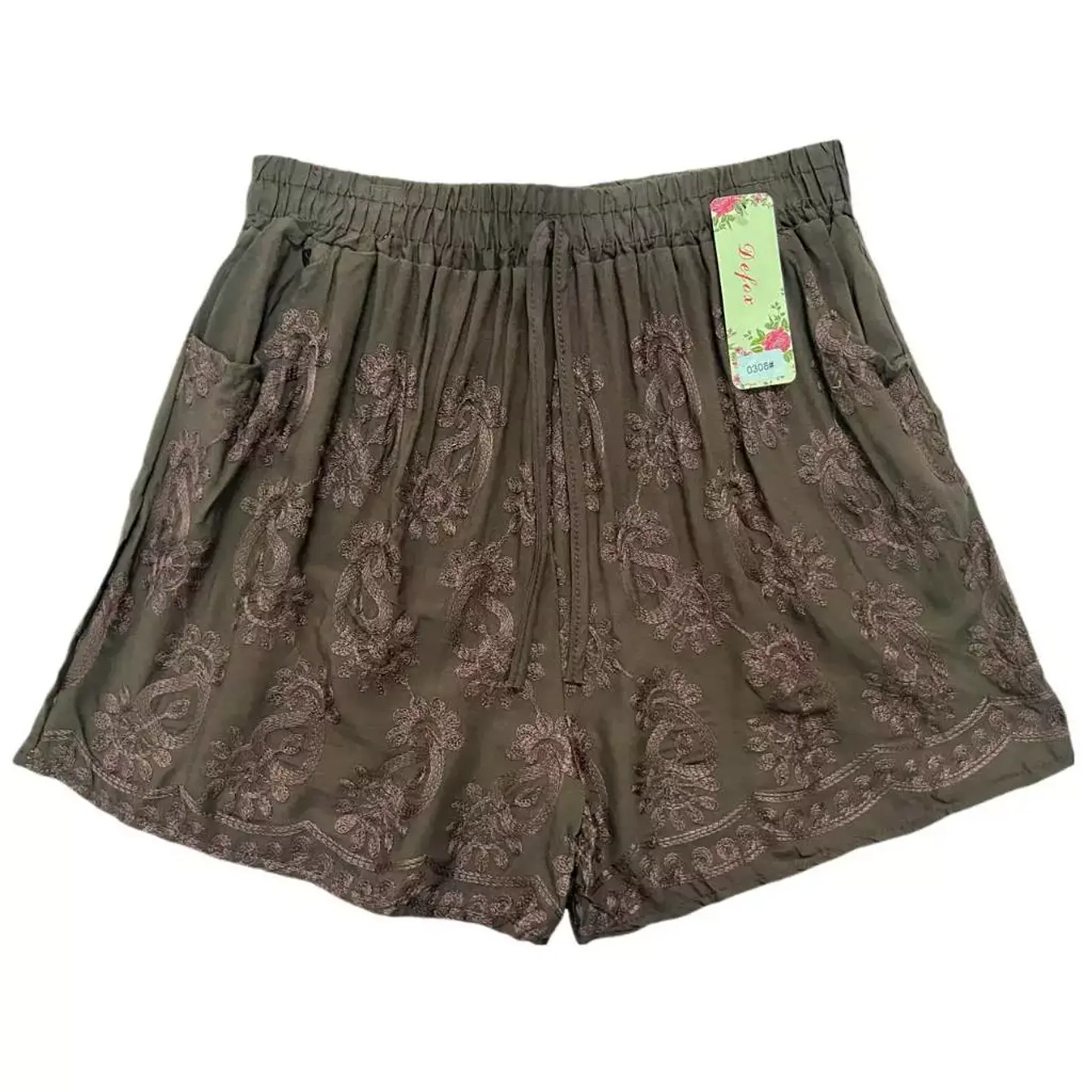 SHORT BORDADO LISO DAMA L-XL-XXL 9