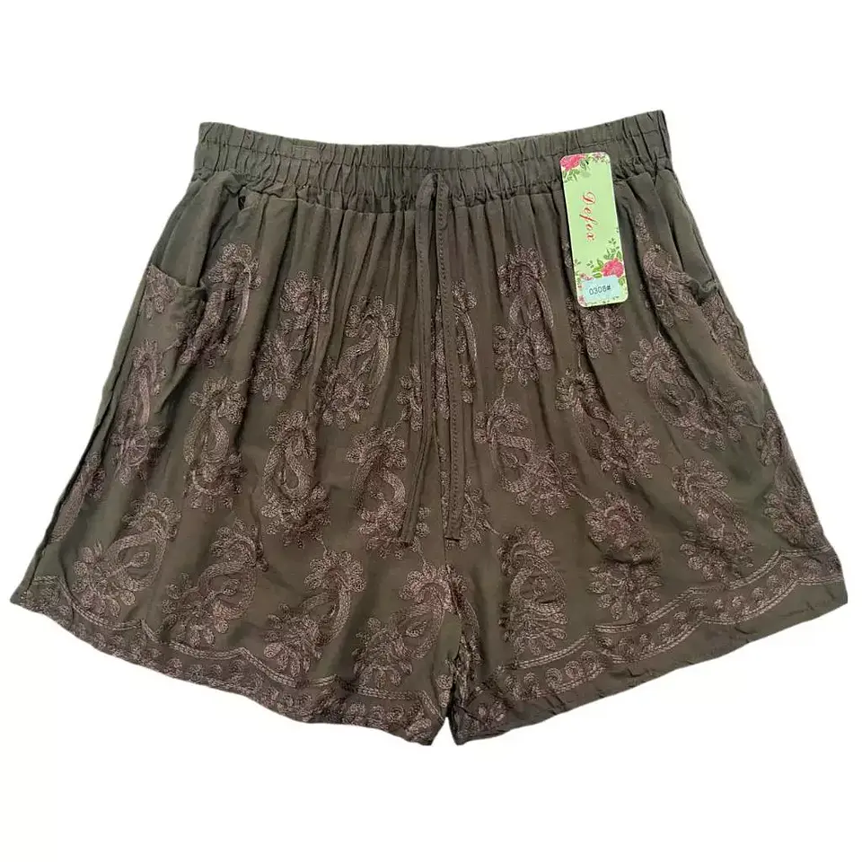 SHORT BORDADO LISO DAMA L-XL-XXL 9