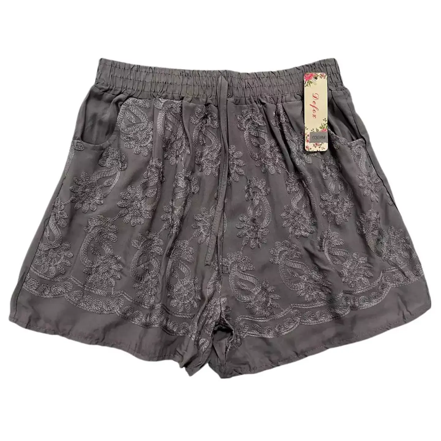 SHORT BORDADO LISO DAMA L-XL-XXL 10