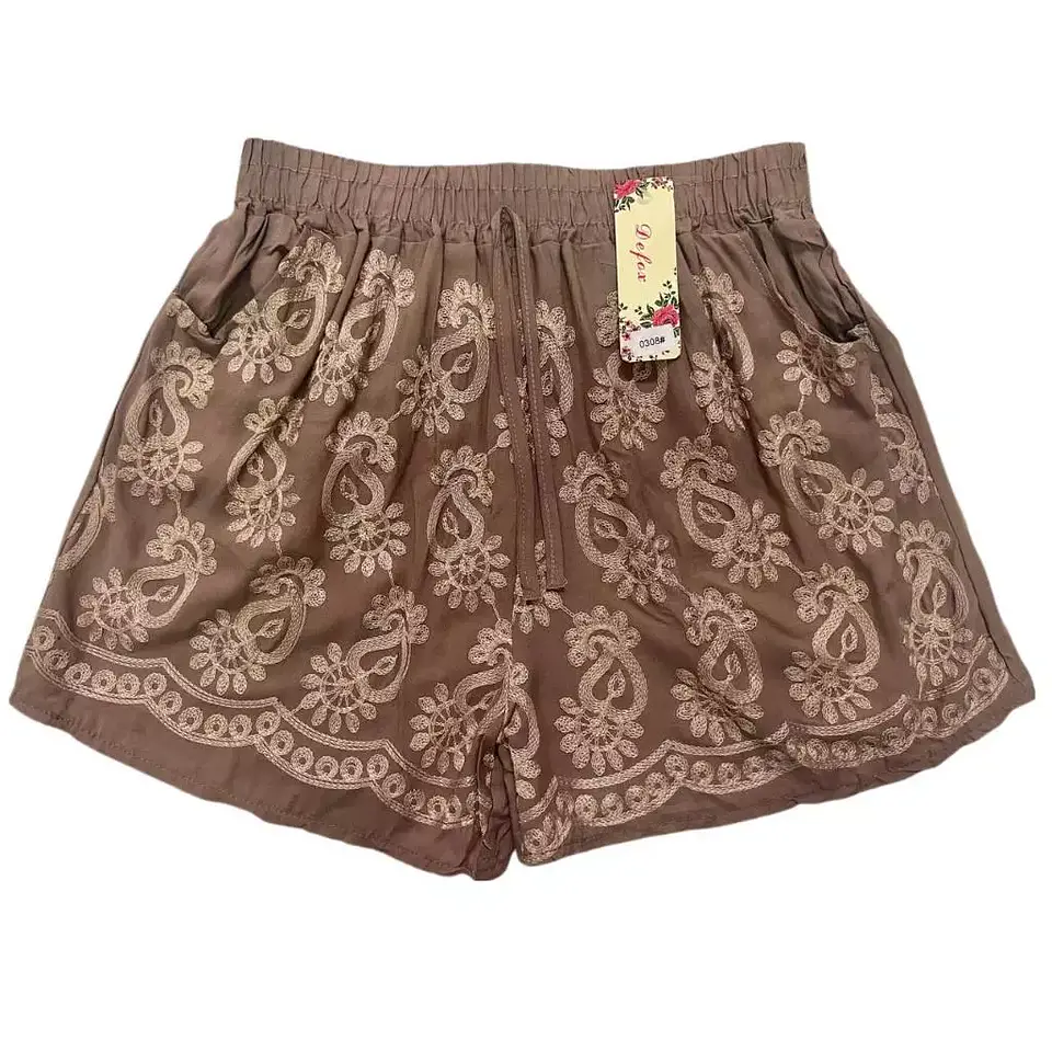 SHORT BORDADO LISO DAMA L-XL-XXL 1