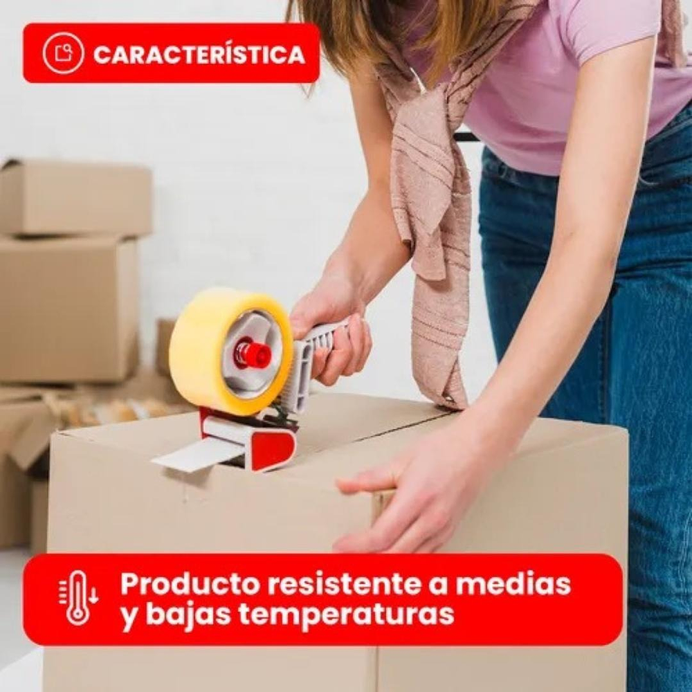 CINTA DE EMBALAJE TRANSPARENTE 100 METROS 