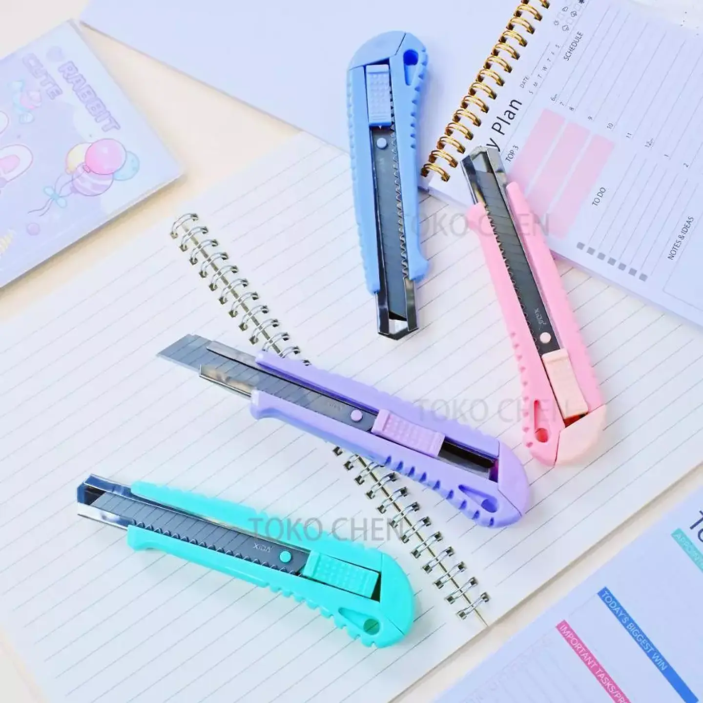 CORTA CARTON CALIDAD COLORES PASTEL 18CM 4