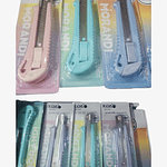 CORTA CARTON CALIDAD COLORES PASTEL 18CM