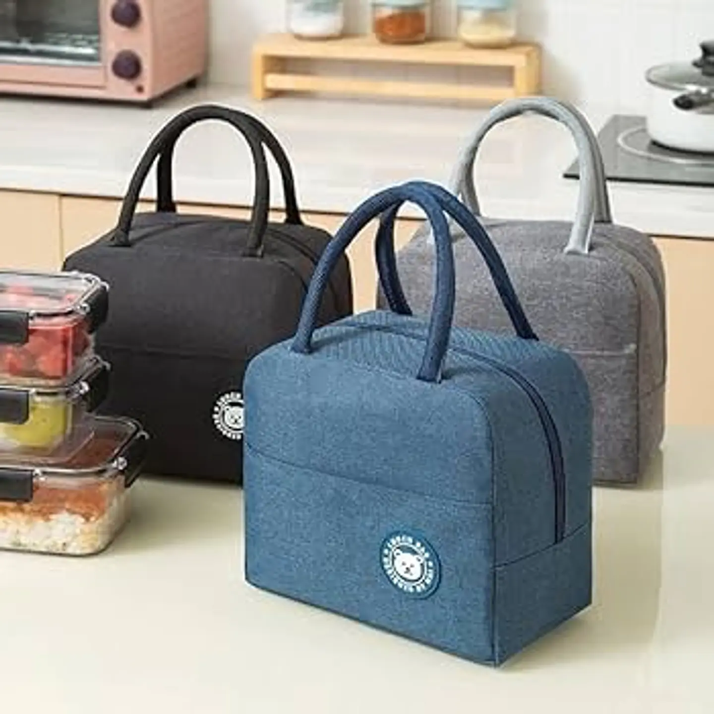 BOLSO LONCHERA TÉRMICA COLOR LISO  1