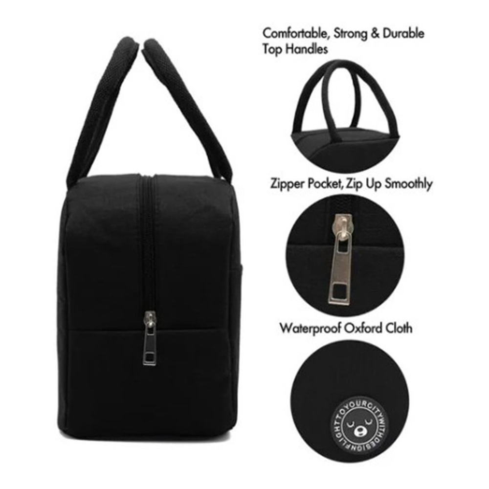 BOLSO LONCHERA TÉRMICA COLOR LISO 