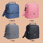 BOLSO LONCHERA TERMICA 2 NIVELES CON CORREA COLGANTE 