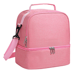 BOLSO LONCHERA TERMICA 2 NIVELES CON CORREA COLGANTE 