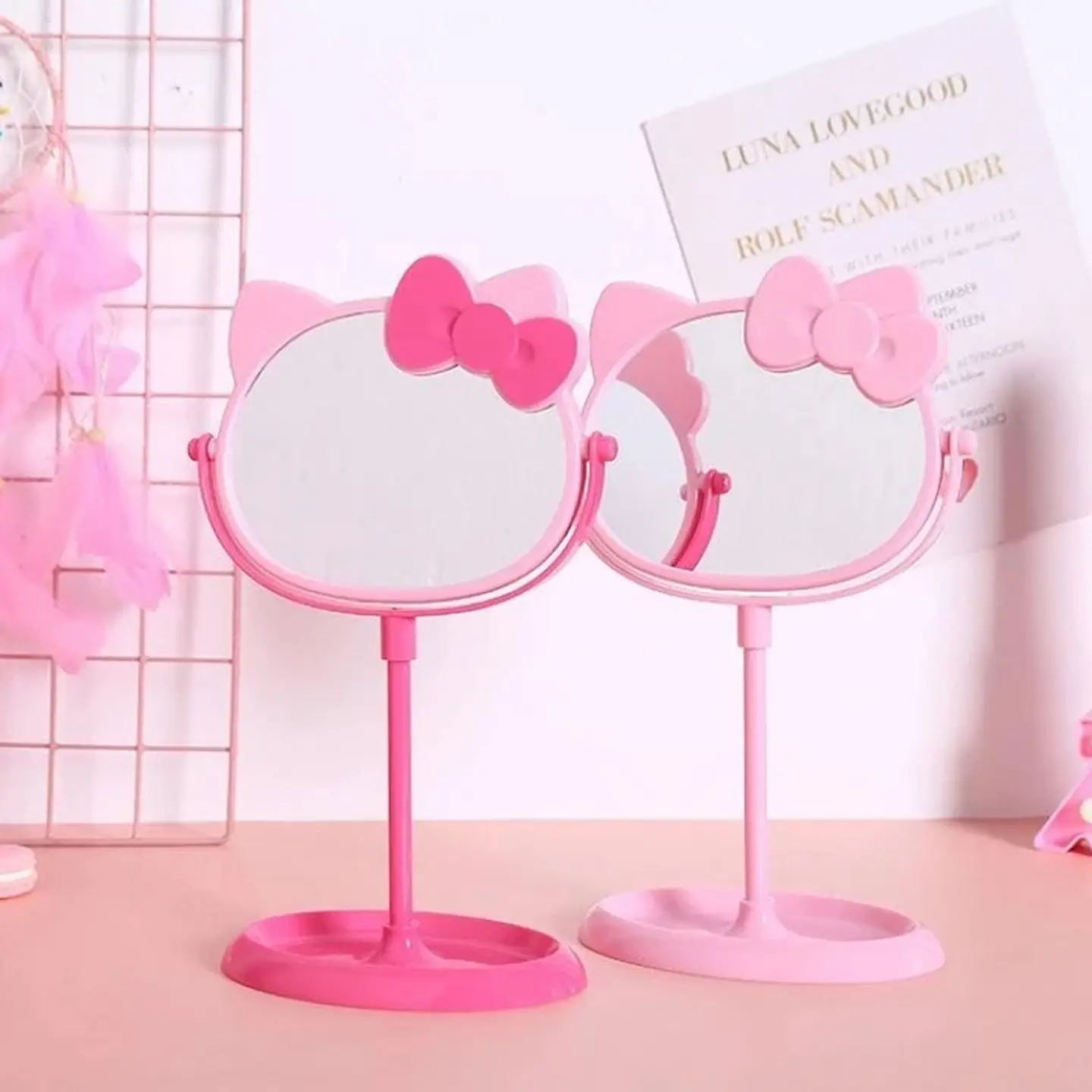 DOBLE ESPEJO PEDESTAL HELLO KITTY  2