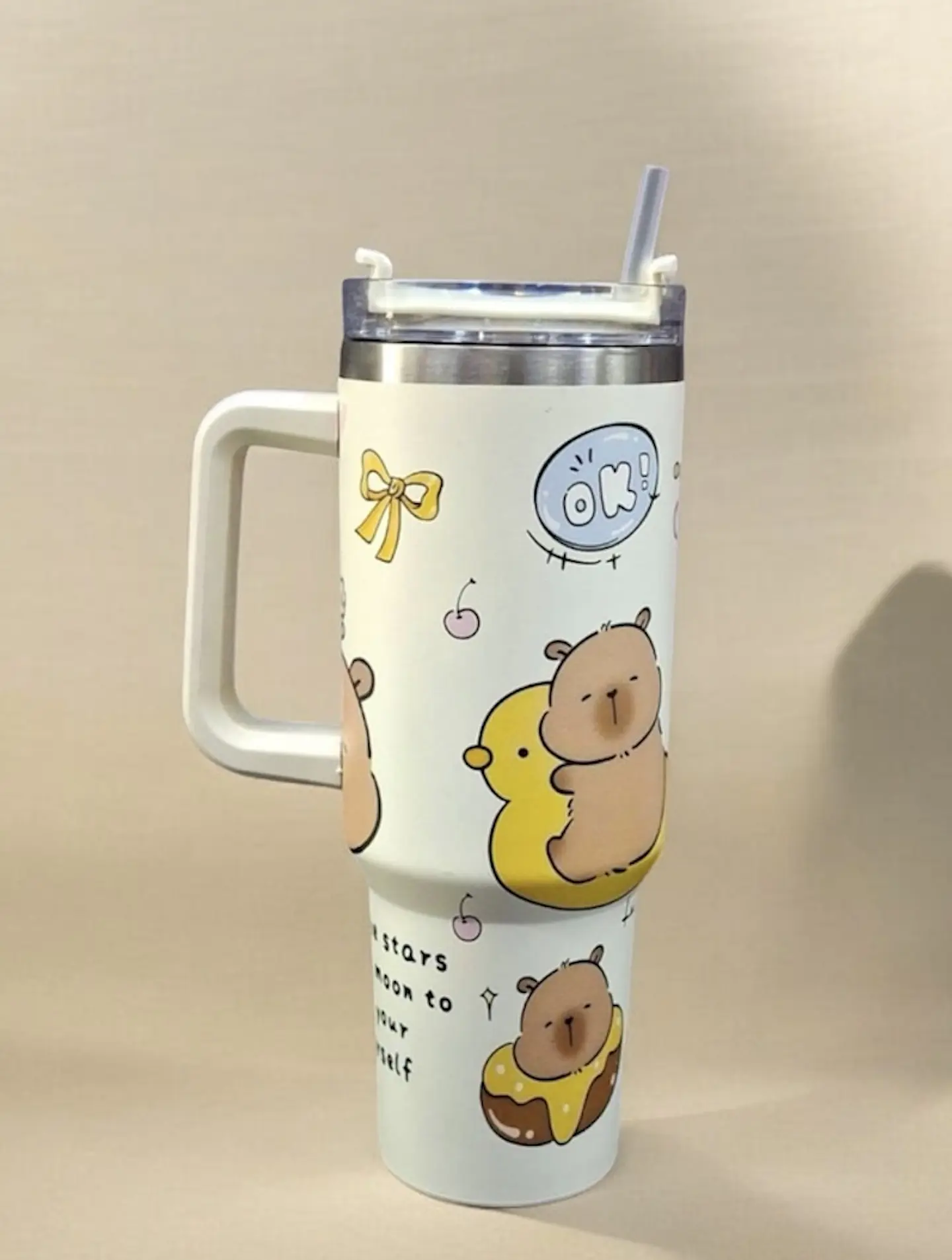 VASO CON ASA TERMICO ACERO INOXIDABLE DE CAPYBARA 1200ML 5