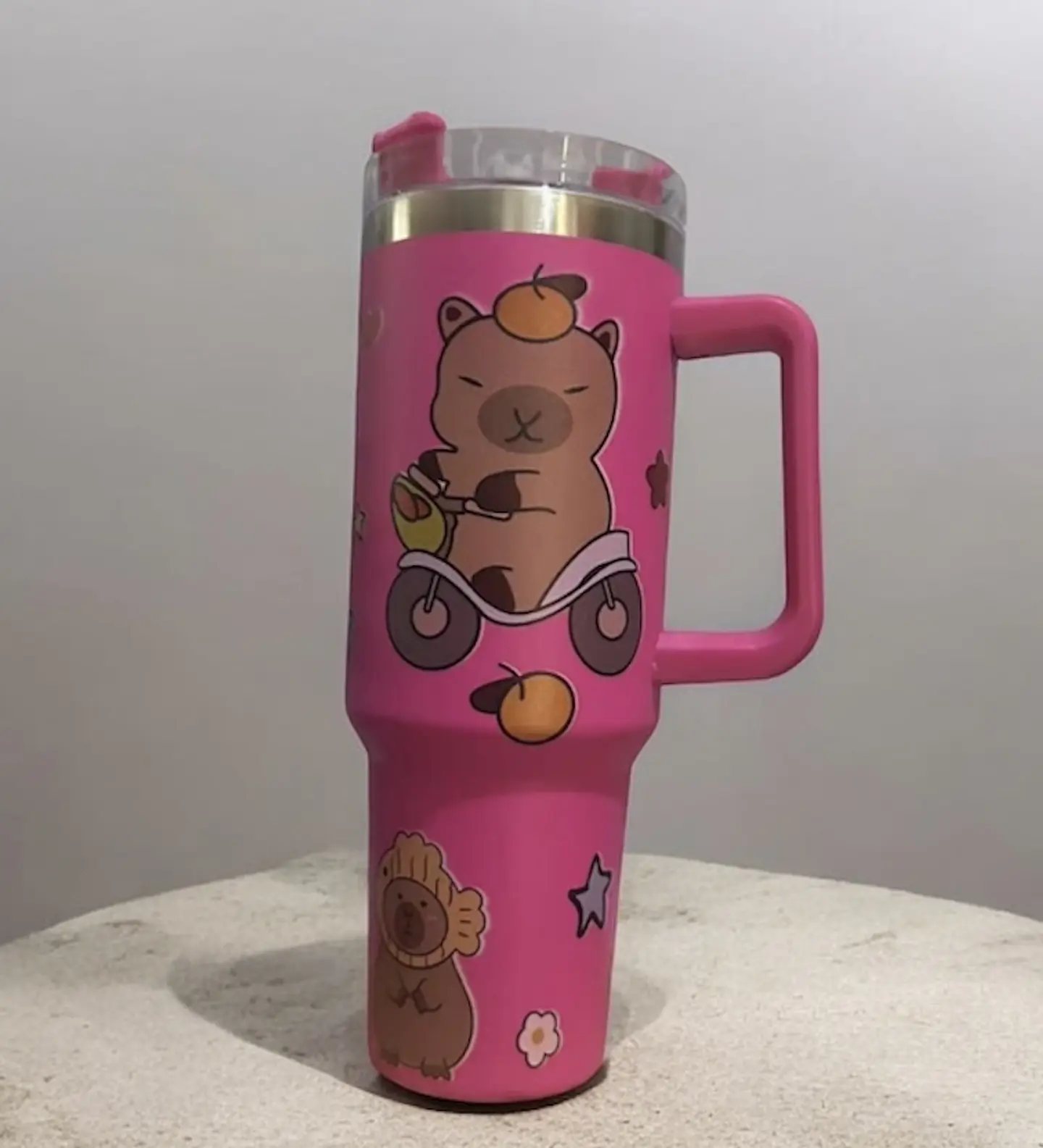VASO CON ASA TERMICO ACERO INOXIDABLE DE CAPYBARA 1200ML 6