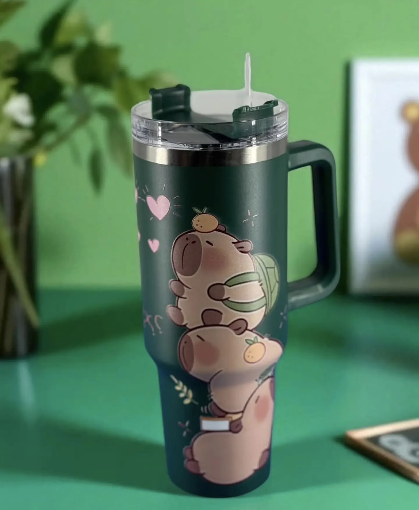VASO CON ASA TERMICO ACERO INOXIDABLE DE CAPYBARA 1200ML 8