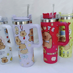 VASO CON ASA TERMICO ACERO INOXIDABLE DE CAPYBARA 1200ML