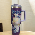VASO CON ASA TERMICO ACERO INOXIDABLE DE STITCH 1200ML