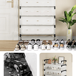 ZAPATERO ORGANIZADOR DE 5 NIVELES CON TAPA ANTI-POLVO