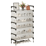 ZAPATERO ORGANIZADOR DE 6 NIVELES CON TAPA ANTI-POLVO