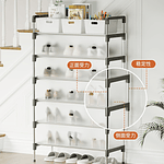 ZAPATERO ORGANIZADOR DE 6 NIVELES CON TAPA ANTI-POLVO