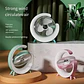 VENTILADOR DE ESCRITORIO RECARGABLE PORTÁTIL CON LUCES LED MULTICOLOR - Miniatura 3