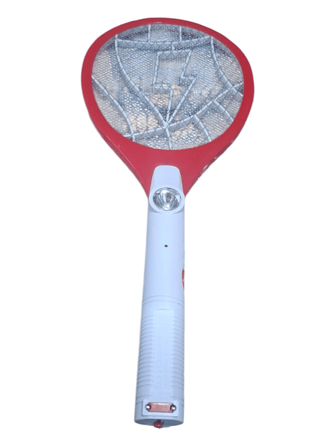 RAQUETA MATA MOSCAS ELÉCTRICO RECARGABLE CON LINTERNA 